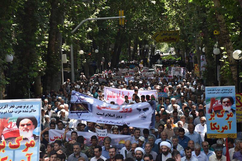 راهپیمایی باشکوه روز قدس در شهرستان طرقبه شاندیز
